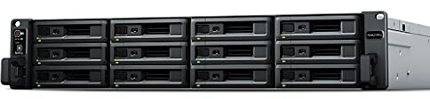 Synology RS3621RPXS 2U 12BAY 2.2GHz 6C 8GB DDR4 4X 1GBE 2X USB 3.2 RPS, schwarz