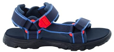 Jack Wolfskin Unisex Seven Seas 3 K Sandale, Blue/Red, 28 EU