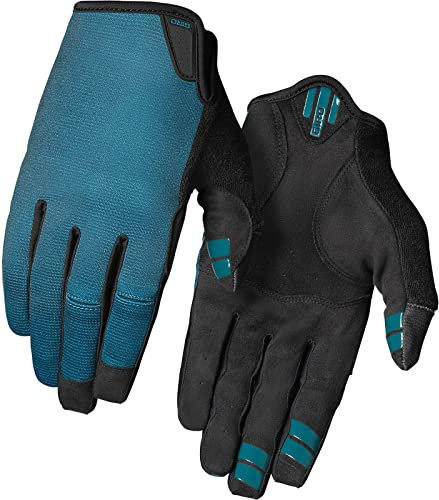 Giro DND Handschuh, Passform & Haltbarkeit, Super Fit AX Suede Handfläche, 4-Wege-Stretch für Komfort, Trailrider & Dirtjumper, Blue, Größe: M