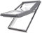 Kunststoff Dachfenster 114x140 cm - Günstig! Blitzversand! - Hoch-Schwingfenster SKYLIGHT PVC mit 2-fach Verglasung und Eindeckrahmen für Ziegel !!