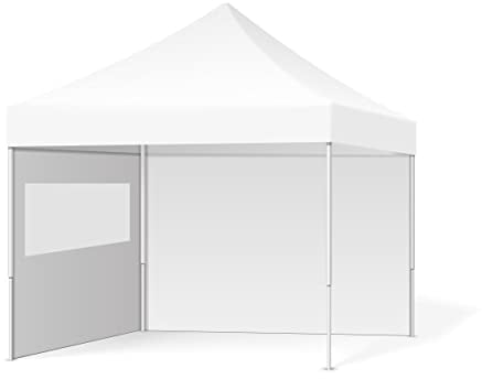Ambisphere - Gazebo pergola da giardino, 3 x 3 m, 32 mm, con borsa inclusa, 100% impermeabile, con 2 pannelli laterali (Blanco)