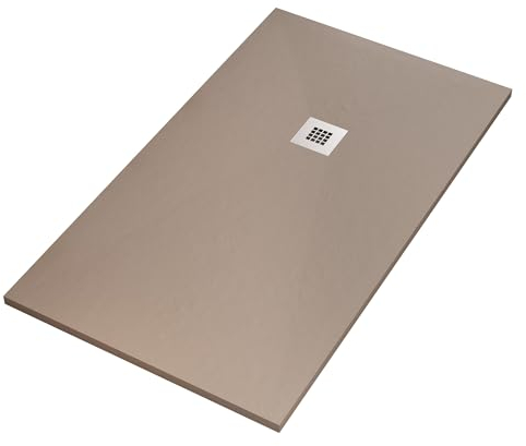 OLIMPO DOCCE - Piatto doccia in marmoresina tortora | Piletta Gratis - STAR PLUS - 70x120