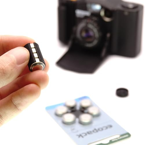 Ausgeknipst Minox 35 Batterie mit Adapter für Minox 35 EL GL GT PL PE EC C EC ECX LX TLX, Schwarz