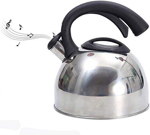 Sudemota Hervidor silbido Tetera de té Tetera de té La Mejor Tetera silbante quirúrgica de Acero Inoxidable Moderna de inducción de 3 litros - Olla for Estufa Tetera de té silbante Superior
