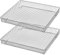 Elsjoy 2 Pack Air Fryer Basket Oven Replacement Basket, Compatible with TOA-65, TOA-60 Convection Oven Air Fryer Toaster, 304 Stainless Steel Wire Rack Baking Cooling Rack