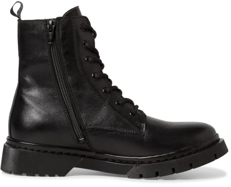Tamaris Damen Schnürstiefeletten, Frauen Stiefeletten,Wechselfußbett,Comfort Lining,uebergangsschuhe,uebergangsstiefel,Boots,Black,41 EU