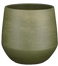 Mica Decorations Pot de Fleur Evora - 24x24x23 cm - Terre Cuite - Vert