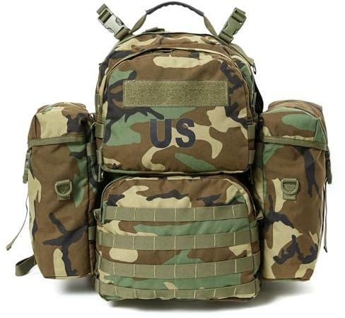 Akmax.cn Military Backpack Army Rucksack for men, MOLLE 2 Medium Assault Pack with External Frame