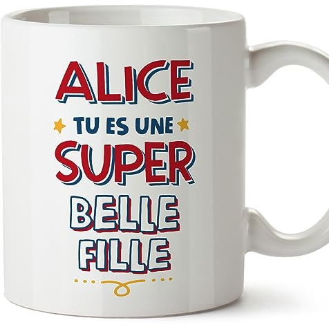 Mugffins Tasses Personnalisables pour BELLE-FILLE/BRU - En Français - Cadeau Personalisé- Tu es Super - 11 oz / 330 ml