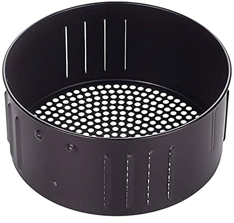 JTBDWOSK Deep Fryer Basket Air Fryer Basket 3.5L Fryer Basket Hot Air Fryer Replacement Basket Accessories Non Stick Cast Iron Kitchen Basket French Fries Basket Chips Basket Air Fryer,Black