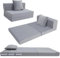 MeMoreCool Folding Mattress Single, High Density Foam Fold Out Sofa Chair Z Bed, Foldable Floor Futon Mattress, Floor Lounger Guest Sofa Bed Folding Couch for Sleeping, Camping, Travel, 12cm thick