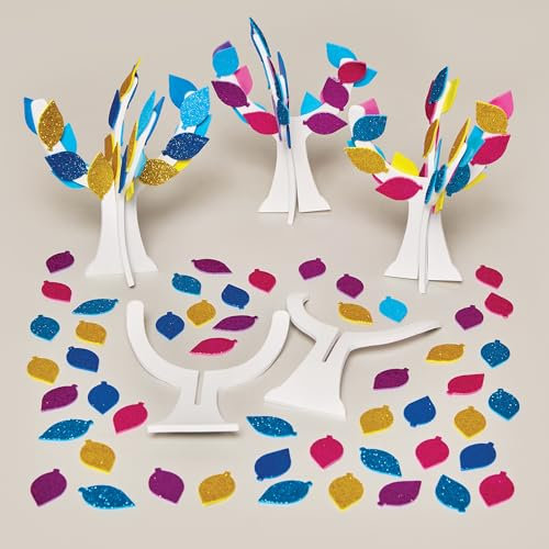 Baker Ross FX933 Ramadan Kits de l'arbre des bonnes actions - Paquet de 4, Kits d'éducation religieuse et d'artisanat pour les enfants