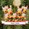 Bemaystar Personalised Christmas Baubles 2024 - Custom Family of 2,3,4,5,6,7,8 Deer Christmas Baubles for Christmas Trees, Christmas Decorations, Xmas Gifts for Mom Dad Family Kids - Family of 7