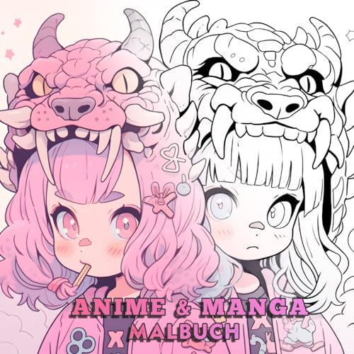 Anime Und Manga Malbuch: Tauchen Sie ein in die zauberhafte Welt der Chibi-Mädchen mit diesem Ausmalbuch für Kinder und Erwachsene. Entkommen Sie dem ... Sie 70 wunderbare Malvorlagen ausmalen