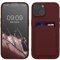 kwmobile Handyhülle kompatibel mit iPhone 15 Hülle - Handy Cover mit Fach für Karten - in Tawny Red