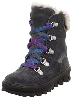Superfit Mädchen Flavia Warm Gefütterte Gore-tex Schneestiefel, Grau Lila 2010, 31 EU Weit