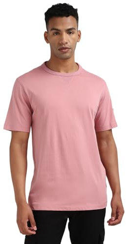 Calvin Klein T-Shirt Manches Courtes Homme Regular Tee avec Insigne, Rose (Rose Dusk), 3XL