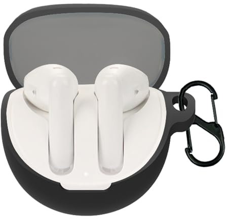 Custodia in silicone per Oppo Enco Air3 auricolari Bluetooth, cover cover per Oppo Enco Air 3 (nero)