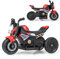 COSTWAY Elektro Motorrad Kinder, Elektromotorrad mit abnehmbaren Stützrädern & Scheinwerfer & Musik & Hupe, 2-3 km/h Motorrad Elektro für Kinder von 18-36 Monaten (Rot)