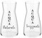Naturale e Frizzante Coppia Caraffe Brocche Personalizzate Adatte ad Acqua Vino Birra Tutte le Bevande Idea Regalo Casa Cena Pranzo Feste Famiglia Natale Compleanno Decorazioni