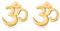 Gold Aum Om Ohm Ohrstecker für Frauen Teenager Mädchen Sterling Silber Spirituelle Yoga Om Symbol Ohrringe