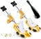 Shoe Stretcher for Men Women Thick Wide Feet, 6-Way Shoe Tree Expander Adjustable Length Width & Height, Sneakers Widener Spin Loosen Toe Box Heel High Instep (Yellow for Women's Size UK 2.5-7)