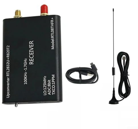 Software Defined Radio () Receiver, 100KHz 1 7GHz Full RTL08THFR+ with RTL2832U+R820T2