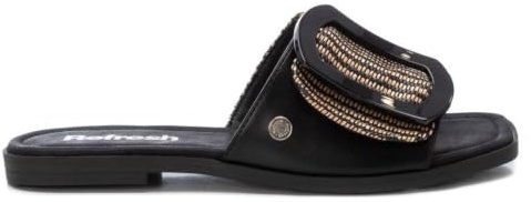 REFRESH - Sandalen Damen Schwarz - Bequeme und vielseitige Schuhe - Casual Mode - Modell 17286103 (Größe 40)