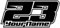 Kit 3 Adesivi Nome Numero Colore Personalizzati per Moto Scooter Auto Motocross Vari Colori Tuning Decorazione Veicoli Fai Da Te Stickers PVC per Tabelle e Carene Personalizzabili