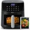 Balter Heißluftfritteuse Airfryer, 5,5 L, Friteuse Heissluftfritteuse XXL mit Sichtfenster, 12 Programme, all-in-1 Air Fryer, inkl. 100 Rezepte, HL-551T