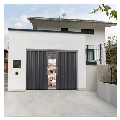 HDYZJQ Porte a Soffietto Porta A Soffietto Personalizzata, Porte Pieghevoli con Serratura E Telaio in Alluminio, Porta Scorrevole Multipiega per Esterni(72x80in/182.9x203.2cm)