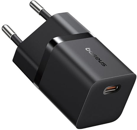 Baseus P10110909113-00 USB-C GaN5 Mini 25 W Hände Ladegerät Schwarz