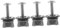 SHINEOFI 2 Ensembles Vis À Fixation Pour Abattant De Remplacement Pour Réparation Installation Compatible Avec Majorité Des Cuvettes Wc 2 Pièces * 2