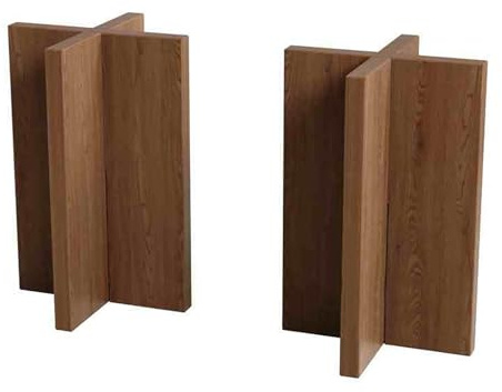 2 Stück Tischbeine aus Holz, Mitte des Jahrhunderts, stark und langlebig, einfache Installation für verschiedene Möbel