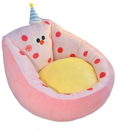 MotiveTech Bequemer, Weicher Stuhl mit Cartoon Motiv für Drinnen, Spielzimmer, Kinderzimmer, Babyzimmer für Mädchen Und Frauen, Rosa