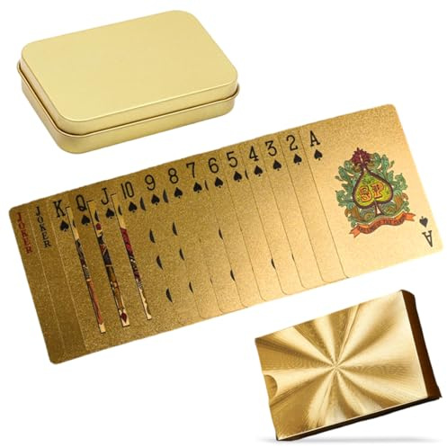LEPGUYO wasserdichte Schwarze Spielkarten, Kartenspiel, PVC, 54 Stück, Coole Plastikspielkarten, Strapazierfähig und Luxuriöses Design, für das Geschenkpartyspiel,Mit Aufbewahrungsbox(Black Diamond)