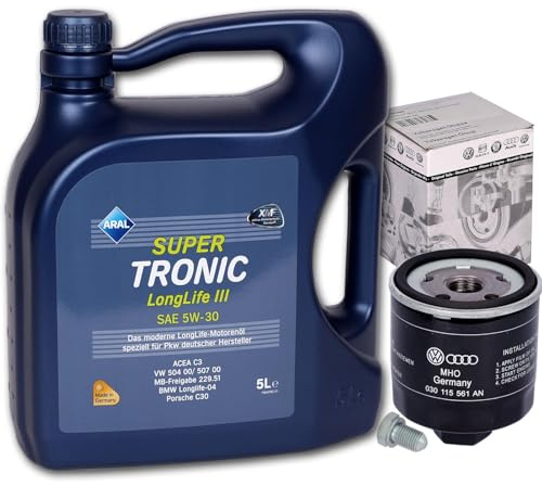 BandelOne enthält Ölfilter+5W30 Öl 1.4 1.6+16V für Polo 9N 6N 6R Golf 4 5 Bora