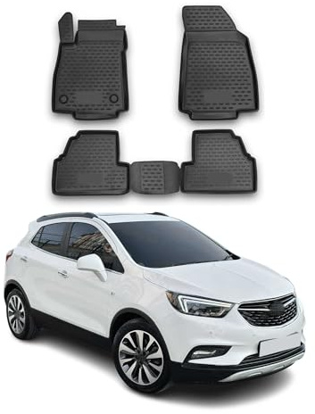 OMAC Fußmatten für Opel Mokka Electric 2021-2026 TPE 3tlg Schwarz | Gummimatten, Automatten, Allwetter, fahrzeugspezifisches Produkt, Antirutsch, 3D-Passform, wasserdicht