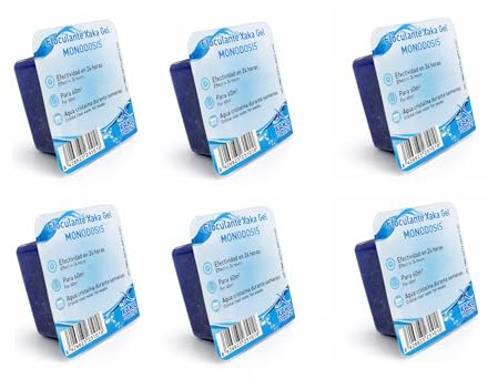 FERRETERIA LEPANTO Gel-Flockungsmittel für Pools – Ultra schneller Wasserklärer 24h – kompatibel mit Sandfiltern und Kartuschen – Behandlung für trübes Wasser (6 Eimer)
