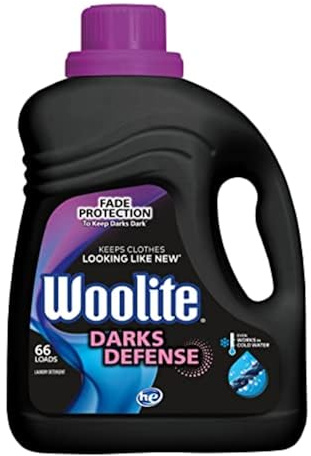 Woolite Darks Defense Liquid Laundry Detergent – Protects Dark Clothes from Fading, 66 Loads, 100oz