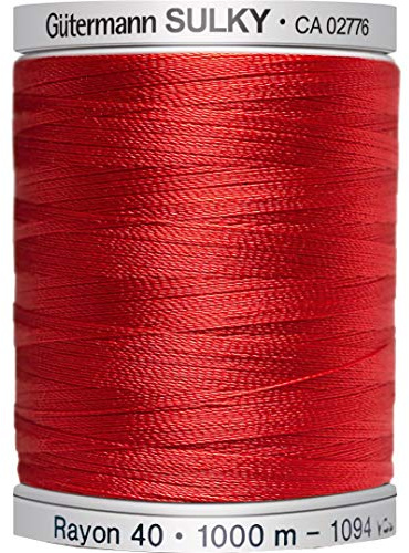 Gutermann No 40 Sulky Rayon Embroidery Thread 1000m 1001 Purple - Each