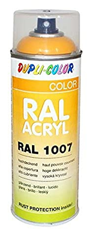 Dupli-Color 349485 RAL-Acryl-Spray 1007, 400 ml, Narzissengelb Glanz