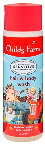Childs Farm Hair & Body Wash for Rascals 250ml (Pack of 2)