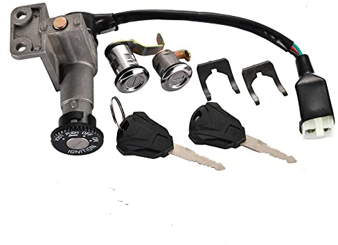 GOOFIT Schloss Set Zündschloss Kit Ersatz für GY6 49cc 50cc Chinese Moped Scooter Jonway 50QT-21