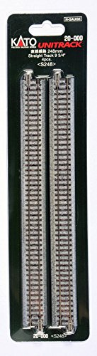 Kato 20-000 N Unitrack 248mm 9 3/4 Straight Track 4pcs