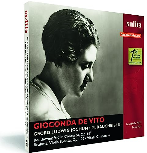 Gioconda De Vito Plays Beethoven Brahms & Vitali'