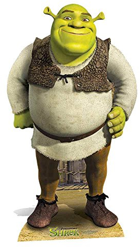 STAR CUTOUTS Shrek Pappaufsteller in Lebensgröße, 170 cm