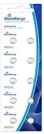 MediaRange MRBAT117 Pile Bouton LR41 10 pièces Type de Batterie Alkaline 1, 5 Volt AG3