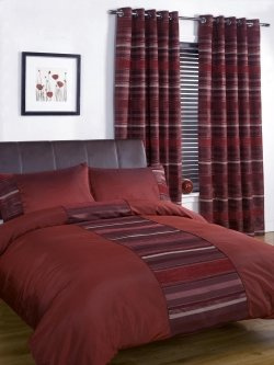 Rapport Home New York King Size Duvet Cover Red - R