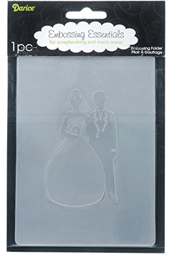 Darice 1216-58 Prägeschablone, Bräutigam, Plastik, transparent, 10,8 x 14,6 x 0,4 cm